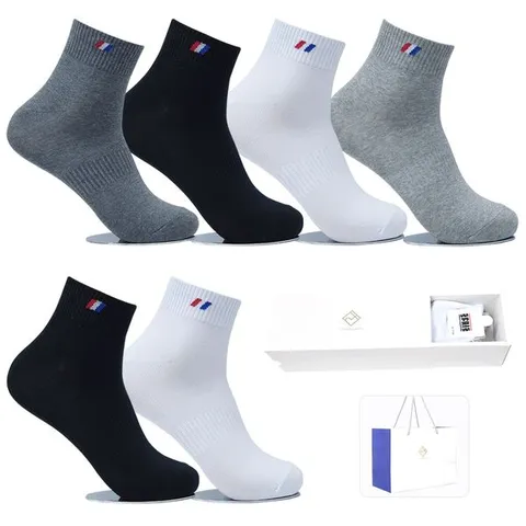 [하프클럽]  6족 양말선물세트 남자캐주얼단목 SP1003