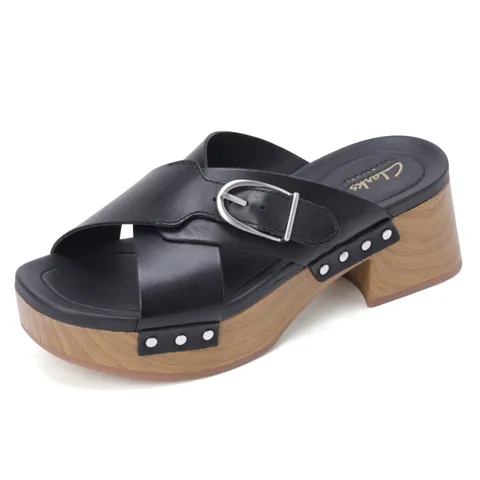 금강제화 클락스 웨지 슬라이드 뮬 샌들 CLASAC4232WF1 428519