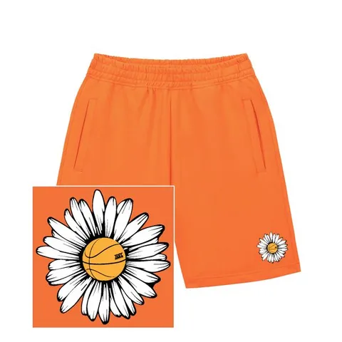[하프클럽/트립션]BIG DAISY LOGO SWEAT HALF PANTS - ORANGE