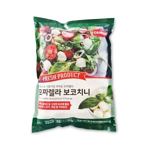 까몽 모짜렐라 보코치니 1kg 100% 치즈 샐러드 토핑 꼬치 치즈