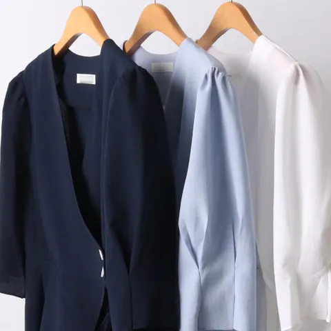 랩 끈 V넥 블라우스 205I738S 빅사이즈 여성