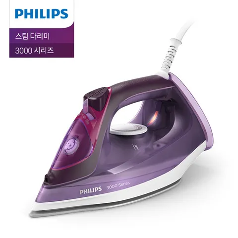 필립스 스팀다리미 DST3041/물 떨어짐 방지/수직수평다림질