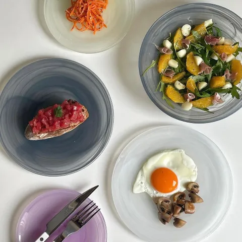 알라바스터 접시 16cm 마블스톤