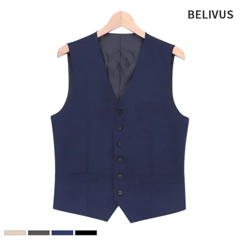 [하프클럽/빌리버스]빌리버스 남성 조끼 BIT026 남자 수트 브이넥 정장 베스트