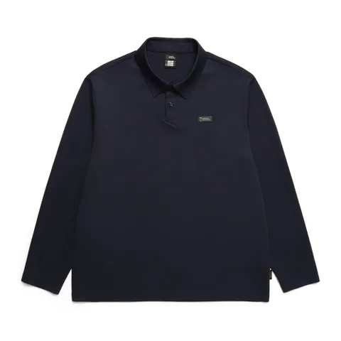 N243MPL310 어반 시티 무봉제 긴팔 카라티 DEEP SEA NAVY