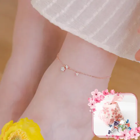 [+달콤한 벚꽃사탕패키지] 지금 사랑을 고백할 시간 발찌+핑크선물포장+쇼핑백