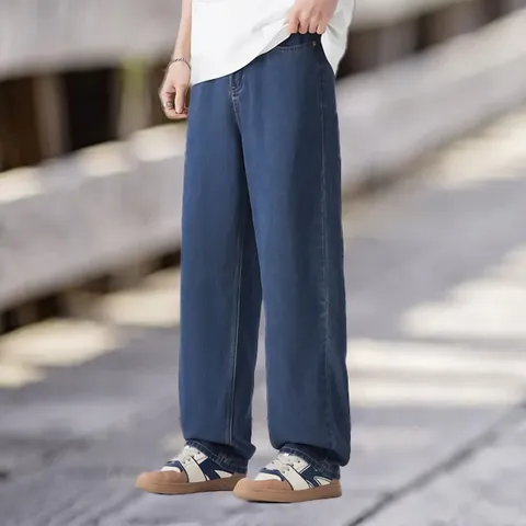 레이첼 텐셀 심플 고급 남성 데님 팬츠