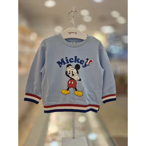 세이브존03  블루 디즈니 미키 맨투맨 티셔츠 AQ79S121003A