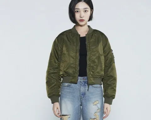 모다부평점   여성 나일론 패딩 MA-1 크롭 점퍼(B231JP510P)_BP