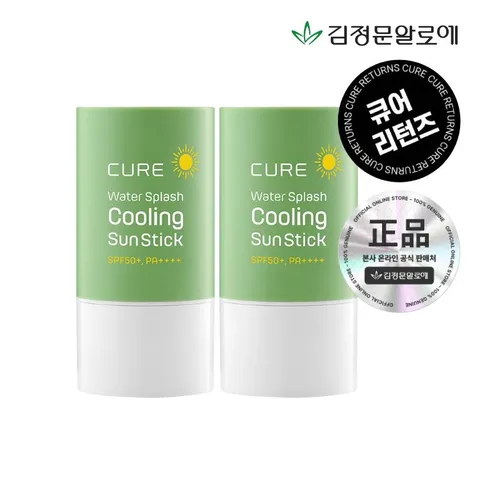 [1+1]큐어 라센스로에 워터 쿨링 선스틱 23g (총 2개)
