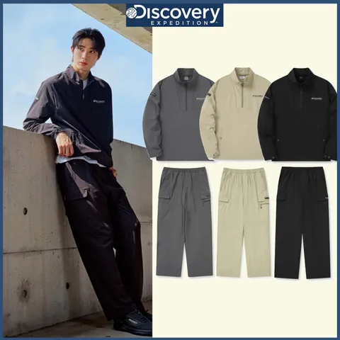 디스커버리 남성 우븐 아노락/스트링팬츠 트레이닝세트 DXTR39044,DMTP35044 CJDTT