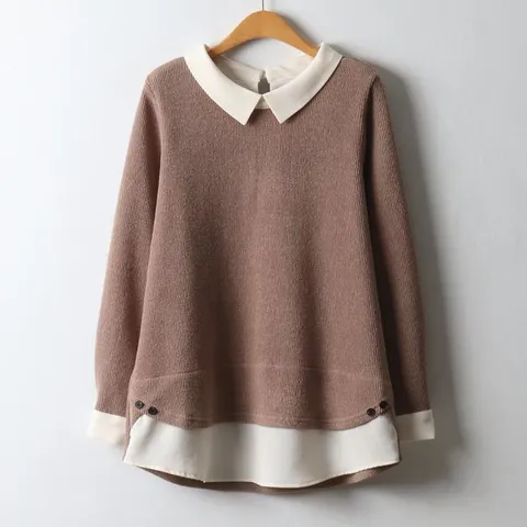 [하프클럽/ 퍼스트레이어드블라우스 OLJ642M402 빅사이즈