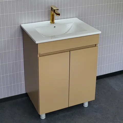 [라비앙] 시크 매립형 욕실 하부장 +세면기 600 하부장/ 리치골드 (수전 팝업 트랩 미포함-필요시 추가구매)