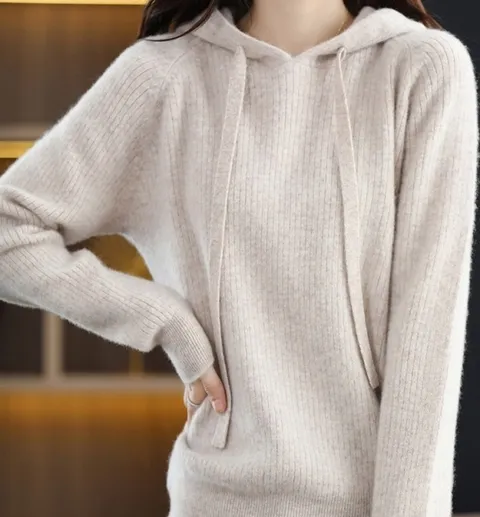 아일리 캐시미어 후드 니트 4color