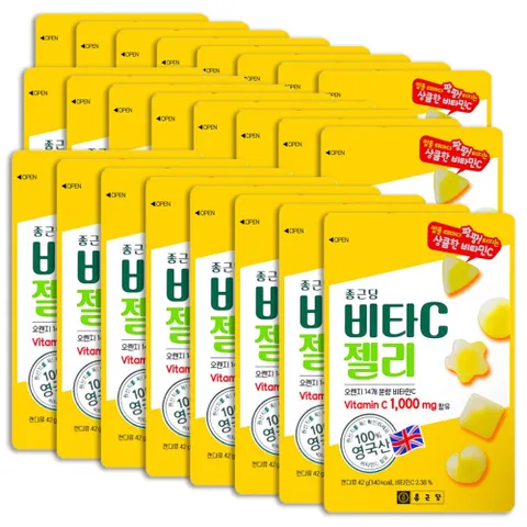 영국산 비타민C 1000 비타C 젤리 42g 24입