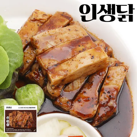 소스담은 닭다리살 연탄구이맛 130g 100팩