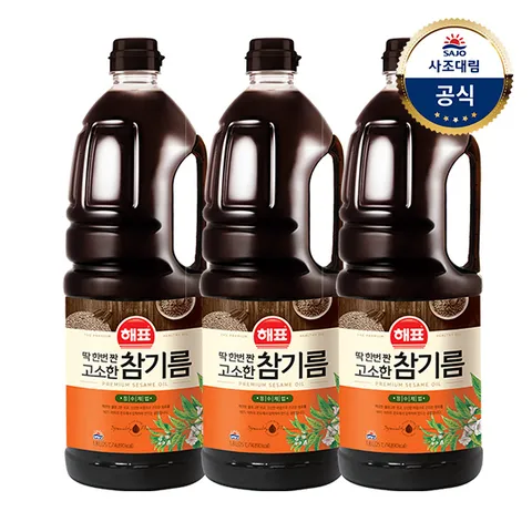 고소한참기름1.8L 3개