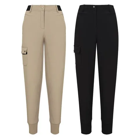 [하프클럽]  여성 카더 기모 조거팬츠 카고 밴딩바지 골프 슬림 패딩바지