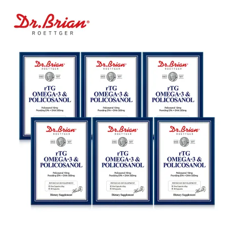 [해외직구][6통] 폴리코사놀 앤 알티지(rTG) 오메가3 (총6개월분)