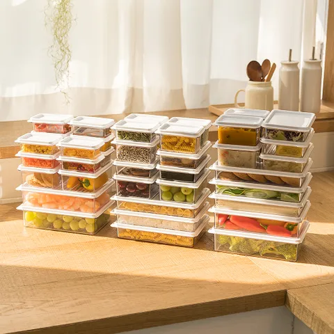 시스템 소분용기 (40p) set 밀폐용기 반찬통 냉장고 냉동실 보관 정리 용기 전자렌지용기 냉동밥보관