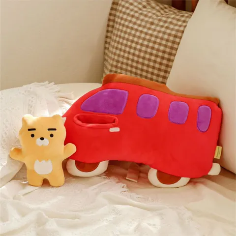 카카오프렌즈 버스 라이언 형태 쿠션 1P 쇼파 거실 카카오프렌즈쿠션 카카오라이언쿠션