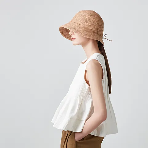 [최초가 69,000원] VW베라왕 천연라피아 햇