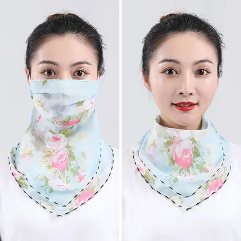 마스크 겸용 스카프(민트) 천마스크 여름마스크 컬러마스크 숨쉬기편한마스크 여름용마스크