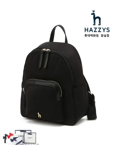 [인기신상]HIWA5E452BK_여성 블랙 단색 나일론 미니백팩 428519
