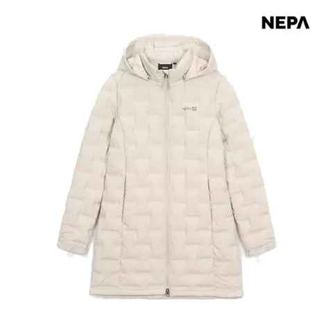 여성 투부스 무봉제 튜브 경량 롱 패딩 구스 다운 7K82024