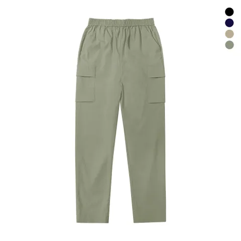 랜더스 남성 여성 스판 카고 밴딩 조거 팬츠 바지 하의 카키