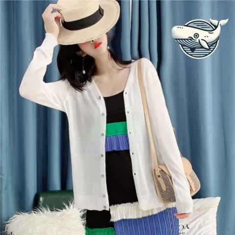 가벼운 여름 시스루 가디건 데일리 캐주얼