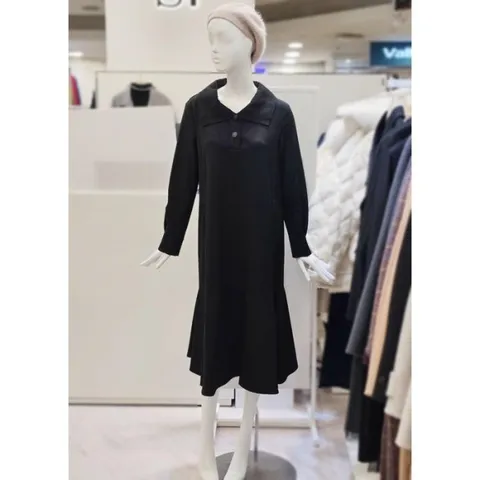 SI 세이브존01 루즈핏 카라 단추 플레어 원피스 SH-O2511-0 (12338448)