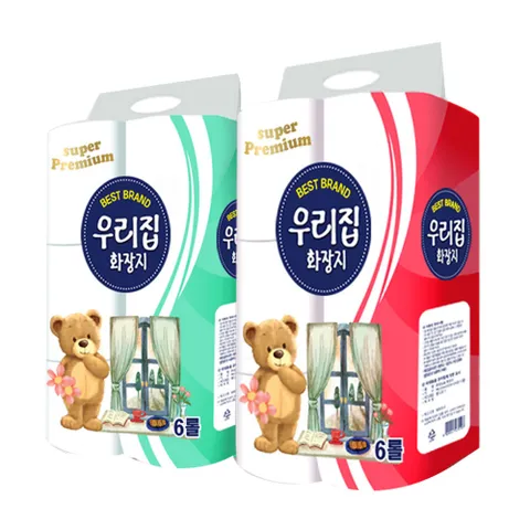[DM] 기프트 단체 홍보 판촉_국산_도톰한 무향 3겹 엠보싱 화장지 20M 6롤