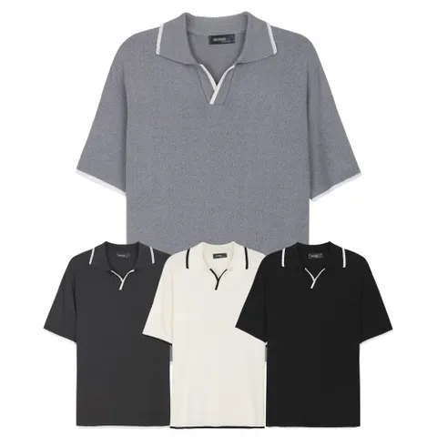 맨즈 베이직 캐주얼 니트 카라티 SO-KN-Q027