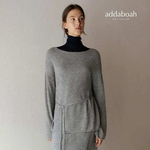 [최초가 129,000원] 25FW 캐시미어100 보트넥 풀오버