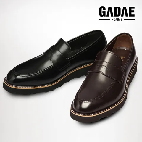 [무료배송][Gadae Homme][빅사이즈] Stylish 천연소가죽 남성 페니로퍼