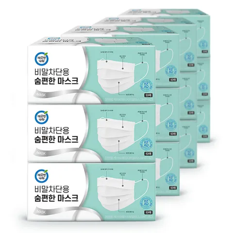 비말차단용 숨편한 마스크 KFAD 50매 12개