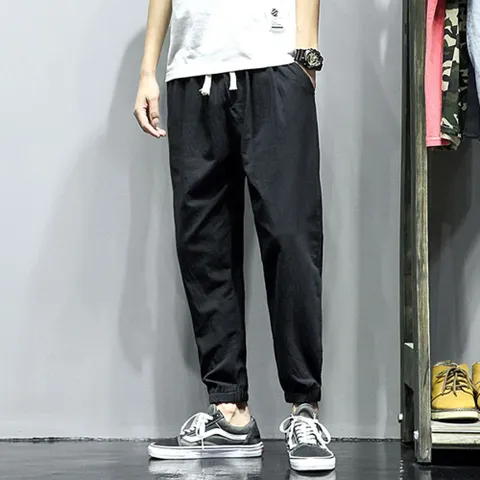 남성 린넨 조거팬츠 편한팬츠 편한바지 여행용바지