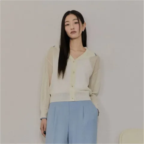 썸머긴팔카라가디건CVCKD2402M