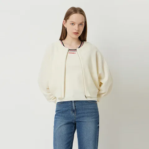 [본사] 코튼 크랍 니트 가디건_SAKC06511IV