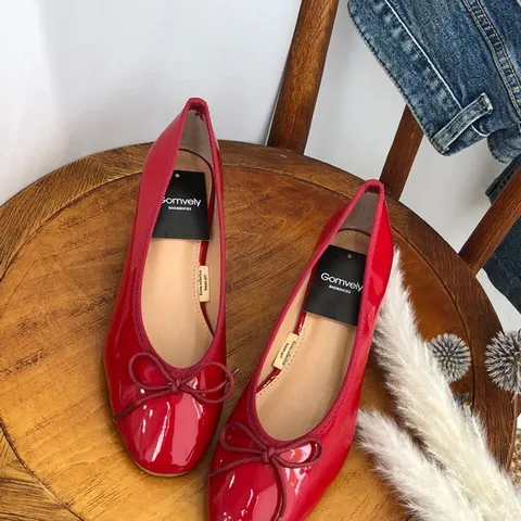 [브리치]  / 리본 에나멜 구두 하객룩 펌프스 힐 4.5cm (3컬러)