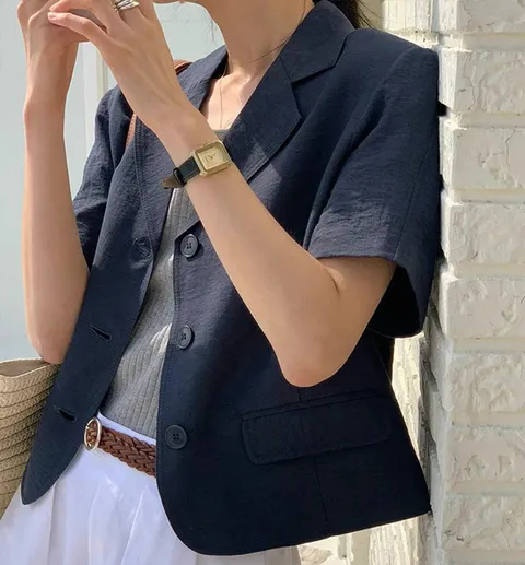 썸머싱글3버튼 반팔 자켓 F33E80