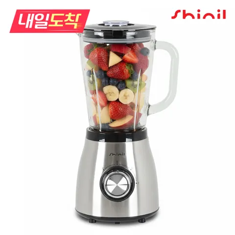 [내일도착] SHINIL 유리 믹서기 1.5L 고속 블렌더 가정용 SMX-R1500ML