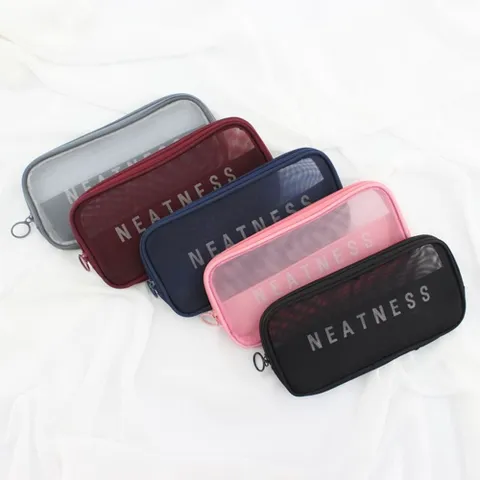 메쉬 이너백 파우치 화장품 브러쉬 아이브로우 파우더 세면용품 차박 텐트 아이라이너