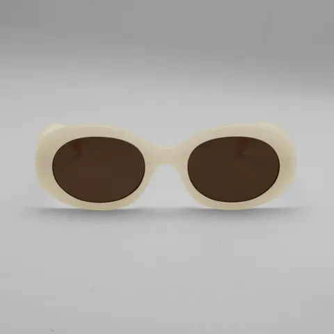 라운드 패션 선글라스 GA-2012 베이지-브라운_DJ