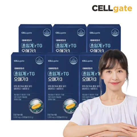 서정희 데이데일리 초임계 알티지(Rtg) 오메가3 x 6박스