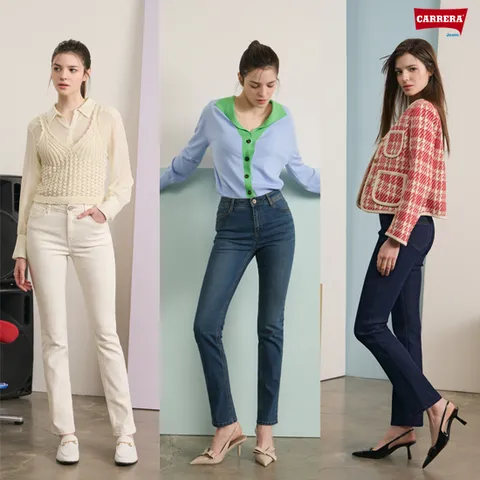 밀라노컬렉션 스트레이트핏 여성 데님 3종