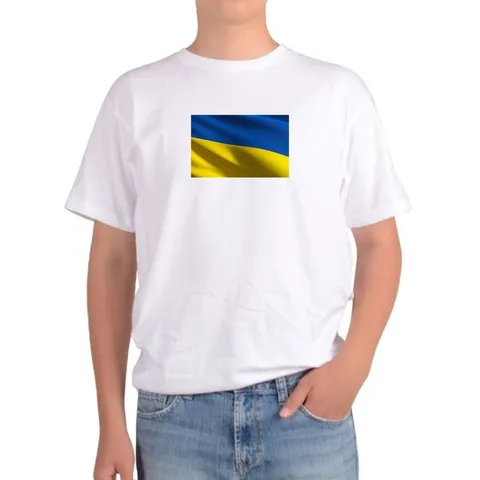 [하프클럽]  반팔티 우크라이나 국기 전쟁 평화 청색 황색 동유럽