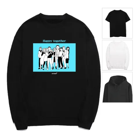 키밍 가족 해피투게더 Happy 맨투맨 티셔츠 가족티