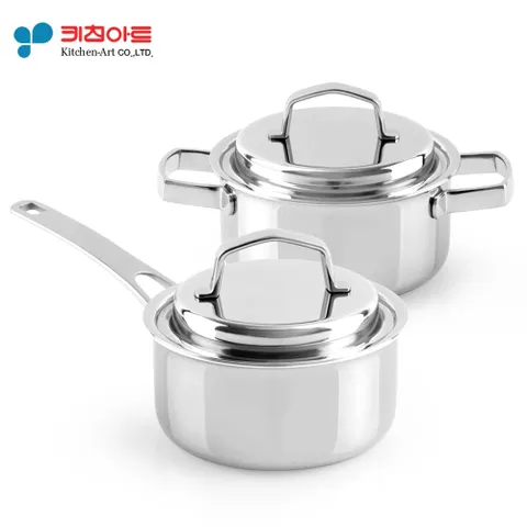 키친아트 통7중 스텐냄비 마스터피스 2종세트 스텐냄비세트 통7중냄비세트